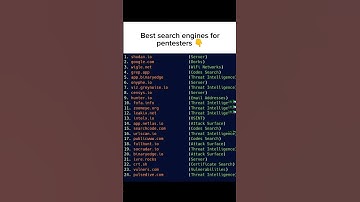 Best Search Engines For Pentesters ☠️#cybersecurity #hacks #bugbouty