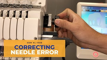 How to Correct Needle Case Position Error on your Meistergram Embroidery Machine GEM XL-1500