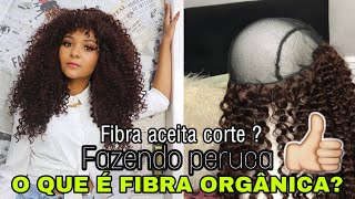 O Que É Fibra Orgânica Corte Franja Peruca Cacheada