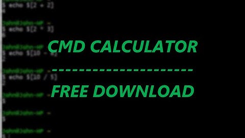CMD Calculator BATCH + Free Download | TechNerd