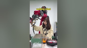 Six-dimensional force sensor welding robot. #weldingrobot #sixaxisrobot #factory #robotics