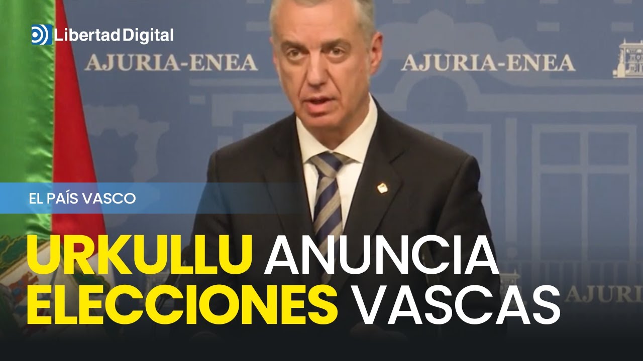 Urkullu anuncia elecciones vascas para el 21 de abril