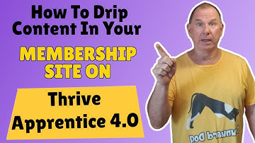 How To Drip Content In Your Membership Site On Thrive Apprentice 4.0 | Aaron J. Parker