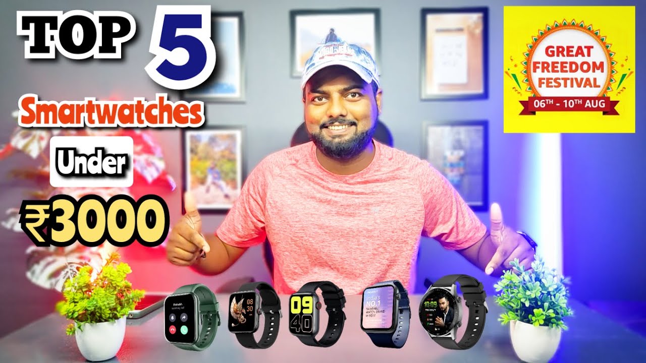 Top 5 Best Bluetooth Calling Smartwatch Under ₹3000 Amazon Sale 😱🔥