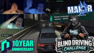 FUNNIEST BLIND DRIVING CHALLENGE- MICK & JAMES | NP 10 YEAR ANNIVERSARY EVENT | NOPIXEL 4.0 GTA RP