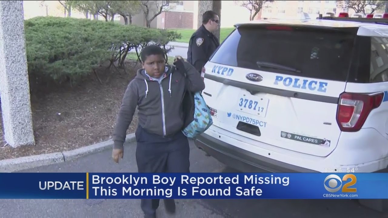Brooklyn Boy Reported Missing Monday Morning Found Safe - YouTube