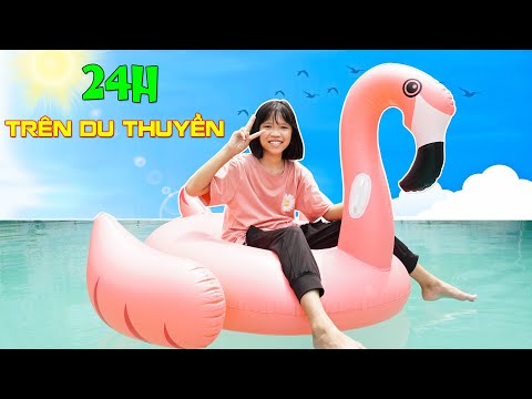 Thử Thách 24h Trên Du Thuyền Mini ♥ Min Min TV Minh Khoa