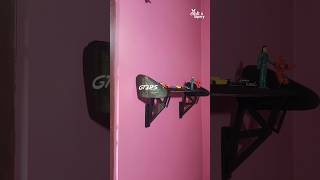 DIY Porsche GT3 RS spoiler wall shelf ⚡ #diy #art #porsche #gt3rs  #cardboardcraft #shorts