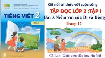 TẬP ĐỌC LỚP 2. BÀI 3: NIỀM VUI CỦA BI VÀ BỐNG- Trang 17( SÁCH KẾT NỐI TRI THỨC CUỘC SỐNG)