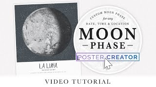 Moon Phase Poster Tutorial in Photoshop