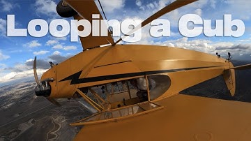 Looping a J-3 Cub