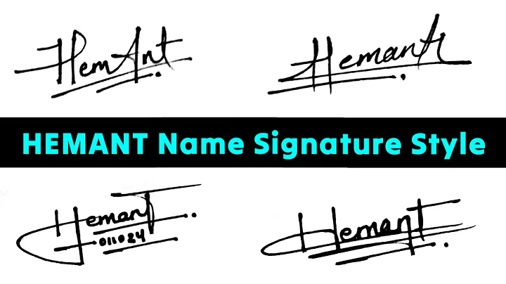 Hemant name signature style | Most stylish signature | Signature style | H signature | #signature