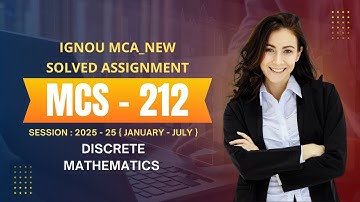 MCS - 212 SOLVED ASSIGNMENT | JAN - JULY 2025 | MCA_NEW | IGNOU #ignousolvedassignment #mcs212