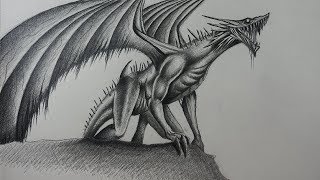 Dibujando un Dragón realista a Lápiz - thptnganamst.edu.vn