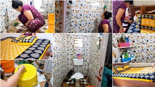 সকাল🌄 ৬ টা থেকে সংসারের সমস্ত কাজ একা হাতে করে Bathroom Deep Clean করলাম।lifestylevlog।Morning Vlog