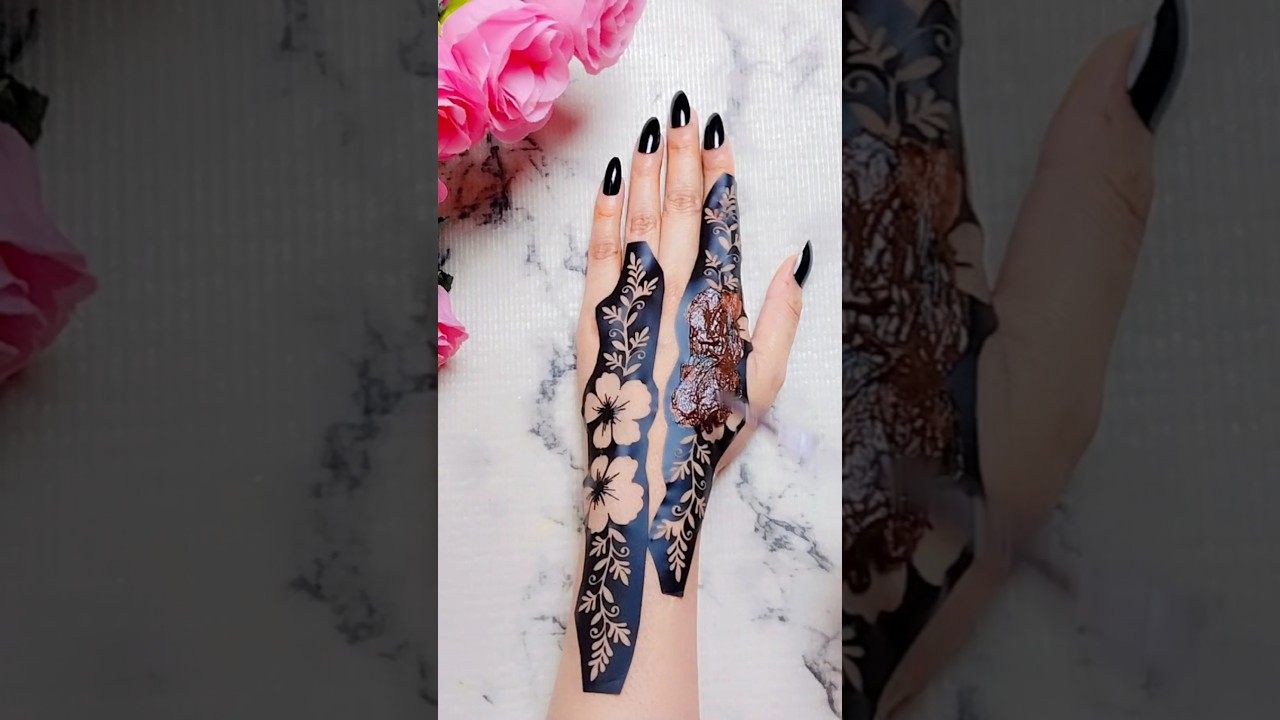 beautiful sticker mehndi design #shorts