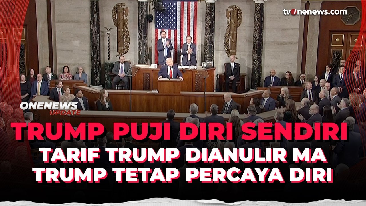 Trump Puji Kebijakan Tarifnya Meski Dibatalkan Mahkamah Agung AS | OneNews Update