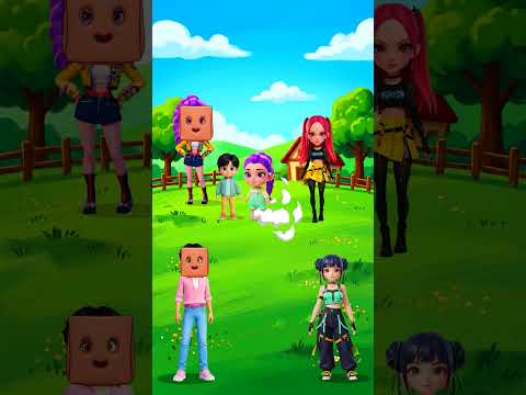 Box Face Boy vs Crazy Girls Secret Challenge 😱🔥  #animation  #cartoon  #story