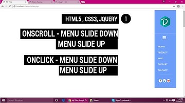 Jquery & HTML Tutorial | Nice Menu Sidebar (Part 1)