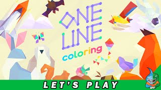 Let's Play ONE LINE COLORING [PC] Indonesia screenshot 2