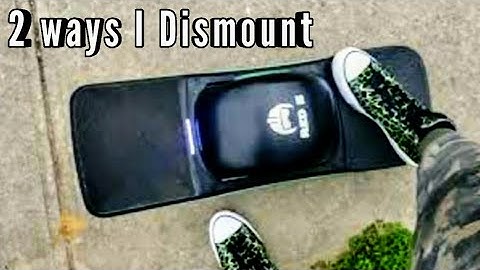 How To Dismount Off Your Onewheel GT