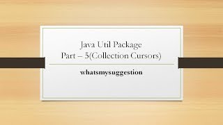 How To Use Collection Cursors . Explained In Detail