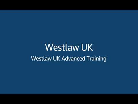 Westlaw Certification   Advanced Training