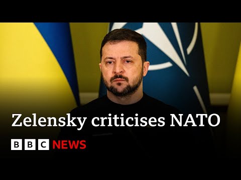 President zelensky criticises nato “weakness” for denying ukraine membership - bbc news