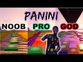 Lil Nas X - Panini - Noob vs Pro vs God (Fortnite Music Blocks) With Map Code