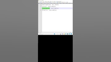 Type of variable in java