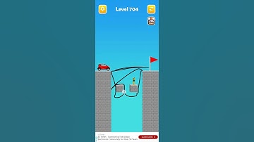 #draw line bridge puzzle game #level 704