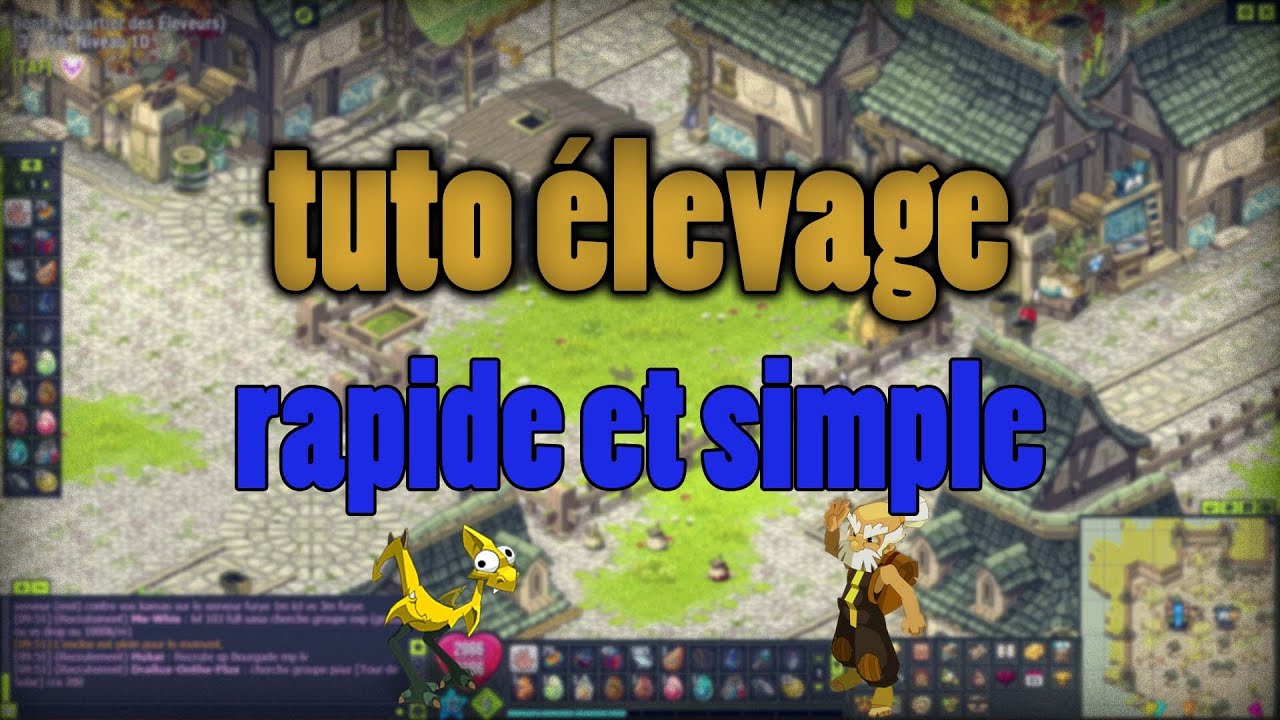 Tuto élevage comment rendre une monture montable/féconde - Dofus - YouTube