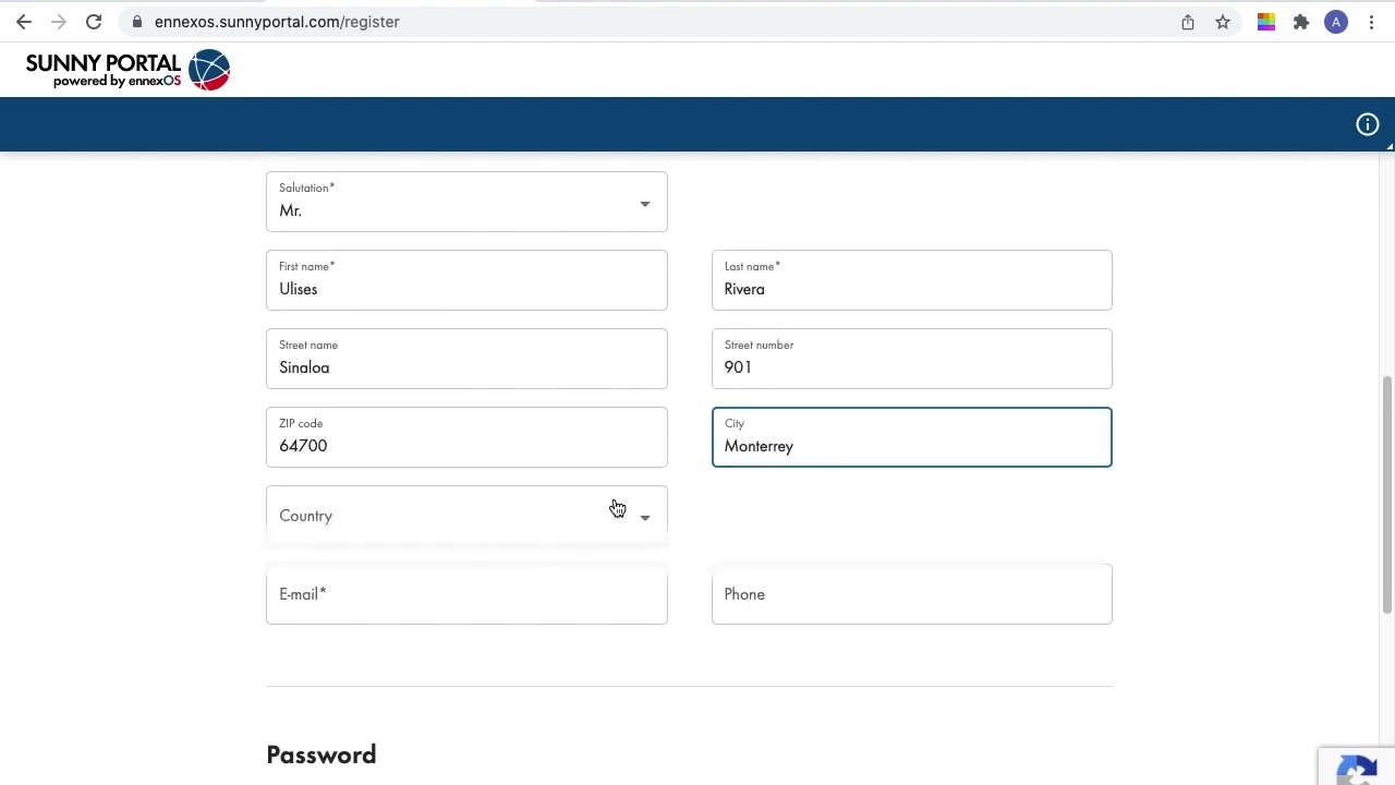 Registro Sunny Portal By ennexOS