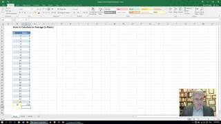How to Calculate an Average (Mean) on Excel 2016 for Windows