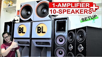 10 SPEAKERS + ONE AMPLIFIER SOUND SETUP TIPS & TRICKS PROPER WIRING DIY TUTORIAL VIDEO - ALEKS ON