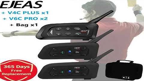 A must-have product! EJEAS V4C PLUS +V6C PROx2 Football 3 Referee Intercom Headset 1200M Soccer Fu