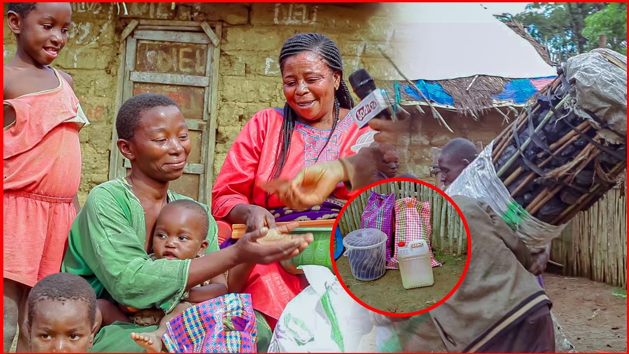 FURAHA ISIOZUILIKA MAMA ALIA KWA FURAHA BAADA YA KUPOKEA MSAADA WAITAJI KUTOKA WENYE MOYO WA HURUMA