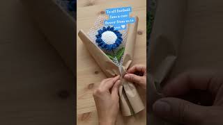 Crochet flower wrapping # #crochet #howtomakewoolenflower #laddugopal #craft