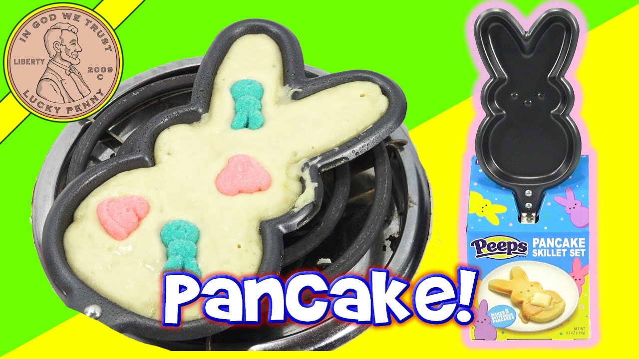 Peeps Buttermilk Bunny Shaped Pancake Skillet Easter Basket Gift Set