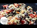 Super Saludable Ensalada De Quinoa Con Frijoles Negros || Deliciosa!