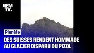 Une "marche funèbre" a été organisée en Suisse pour rendre hommage au glacier du Pizol