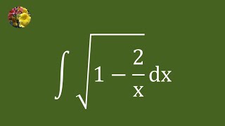 6th method to evaluate the indefinite integral using basic techniques (Mis-3237AAAAA)