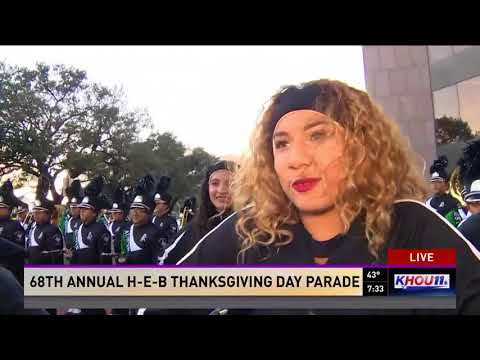 Stephen F Austin High School band leads Thanksgiving parade for first time
