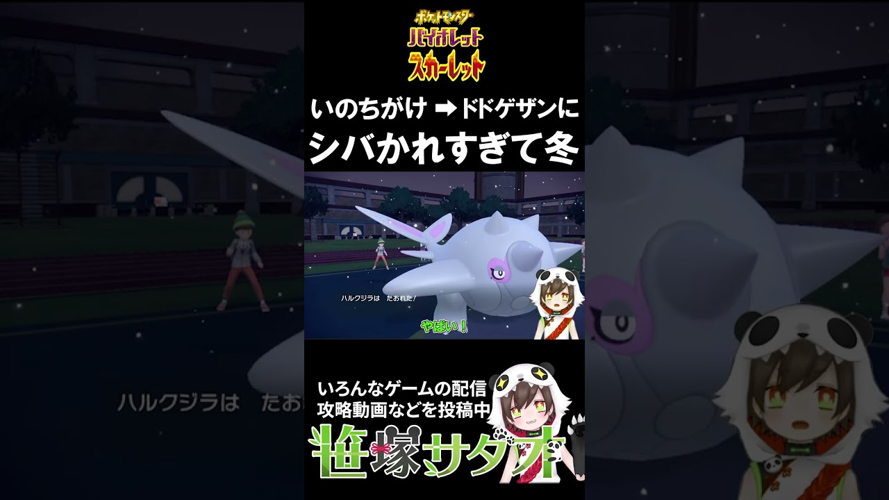 ポケモンsv いのちがけドドゲザンにシバかれすぎて冬 Shorts Youtube