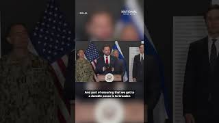 Vance says there is no deadline for Hamas-Israel peace