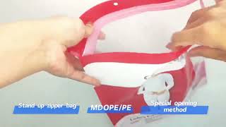 Haide Pack Sustainable Recyclable Packaging Solution Zipper Pouch With Clear Window