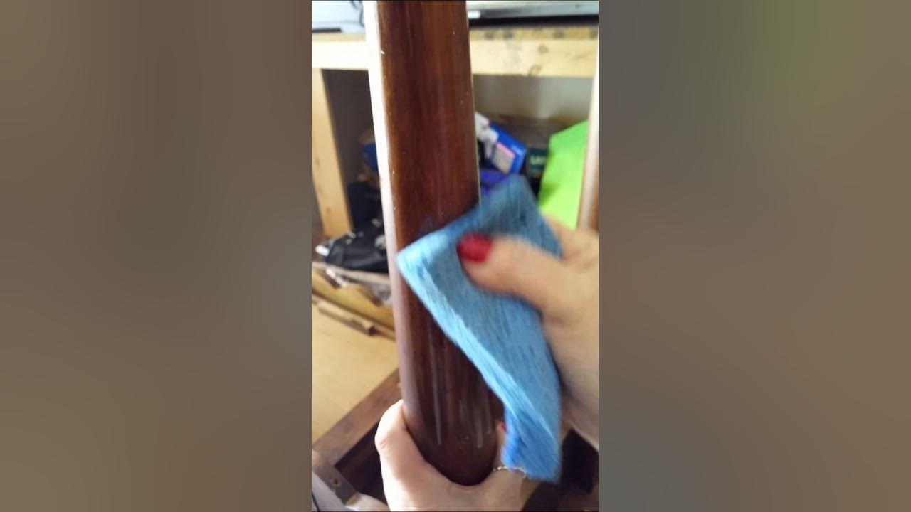 How to remove paint scuffs from wooden furniture YouTube