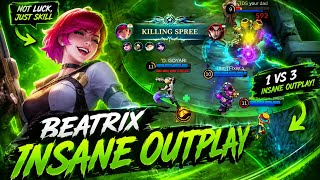 Normal Day Gameplay Beatrix Insane Outplay Instant Kill  Dubble Kill  mobilelegends  beatrix 