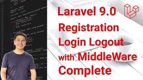 Laravel 9 Authentication (Registration Login Logout) Complete [PLAB]