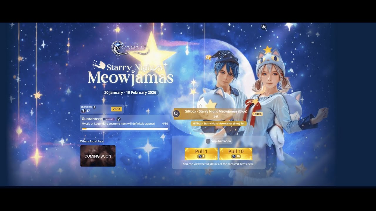 MARI GACHA ASTRAL FATE MEOWJAMAS CABAL INFINITE COMBO SEA